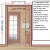 Bamboo Bead Curtain - Bohemian Doorway Beads, Window Front Door Decor, Room Divider, Ventilation & Heat Insulation, Window Treatment or Wall Art (Color : Red, Size : 50 Strands/90x180cm) view 3