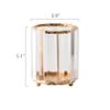 AETVRNI Rectangular Gold Paper Tissue Box, Decorative Napkin Acrylic Storage Box, Facial Tissue Holder for Bathroom Dresser Night Stand Desk Table Office Home Decor,Gold,Storage Bucket Round view 3