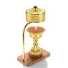 ZCBYBT Bionic Fire Prayer Wheel, LED Rechargeable Butter Lamp, Tibetan Electric Prayer Wheel, Buddhist Ornaments,Gold view 1