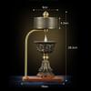 ZCBYBT Bionic Fire Prayer Wheel, LED Rechargeable Butter Lamp, Tibetan Electric Prayer Wheel, Buddhist Ornaments,Gold view 2