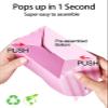 Happyhiram 25 Pcs Party Treat Boxes Pink for Girls, 6 Inch Valentines Candy Boxes Party Favors with Handle Paper Cookie Gift Bags Gable Boxes Snack Goodie Bags for Kids Unicorn Peppa Pig Barbie Theme Birthday Baby Shower Bridal Shower view 3