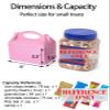 Happyhiram 25 Pcs Party Treat Boxes Pink for Girls, 6 Inch Valentines Candy Boxes Party Favors with Handle Paper Cookie Gift Bags Gable Boxes Snack Goodie Bags for Kids Unicorn Peppa Pig Barbie Theme Birthday Baby Shower Bridal Shower view 4