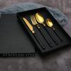32 Piece Silverware Set for 8 Durable 18/10 Stainless Steel Flatware Sets Kitchen Cutlery Utensil Include Knife Spoon Fork Teaspoon Dishwasher Safe view 3