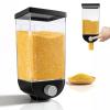 Cyrank Rice Dispenser, 1.5 L Wall Mounted Laundry Beads Dispenser Dry Food Storage Container Cereal Storage Bin Grain Organizer with Lid for Beans, Laundry Scent Bead, Pet Food view 1