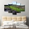 5 Panels Golf Course Wall Art Spyglass Hill Course Poster American Flag Canvas Wall Art Paintings Prints Modern Home Decor for Living Room Bedroom Office Wall Decor Framed Ready to Hang - 60"W x 40"H view 4