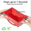Happyhiram 25 Pcs Red Treat Boxes, 6 Inch Valentine Candy Boxes Party Favors with Handle Paper Cookie Gift Gable Boxes Snack Goodie Gift Bags for New Year Party Decorations view 2