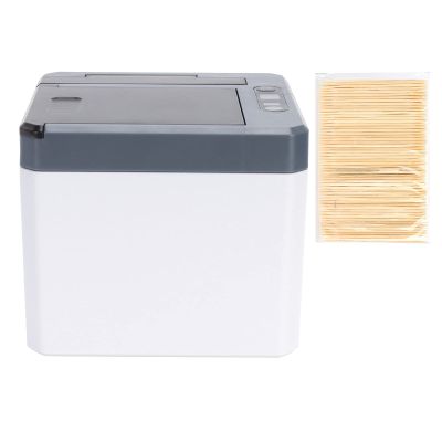 Joyzan Toothpick Dispenser, Automatic Smart Intelligent Box Infrared Sensor Holder Electric Pop Auto Storage Container Induction 250PCS Bamboo Wooden Table Home Restaurant Office Kitchen Party