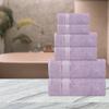Bath Towels Set-100% Cotton-2 Bath Towels, 2 Hand Towels & 2 Washcloths- Large, Quick Dry, Absorbent, Plush, Soft-Home, Hotel, Pool, Shower - 6 Piece Luxury Bathroom Towels - Light Purple / Lavender view 3