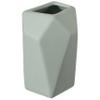 6" H Decorative Ceramic Multi Paned Vase, Modern Style Centerpiece Table Vase Green, Small view 3