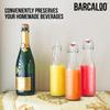Barcaloo 12oz Flip Top Clear Glass Beer Bottles for Home Brewing - Set of 12 with Flip Caps for Beer and Wine Bottling - Family Owned American Business view 4