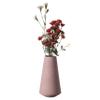 10" H Decorative Ceramic Round Cone Shape Centerpiece Table Vase Pink, Large view 2