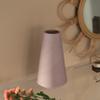 10" H Decorative Ceramic Round Cone Shape Centerpiece Table Vase Pink, Large view 4