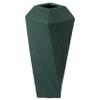 12" H Decorative Ceramic Square Twisted Centerpiece Table Vase Green, Large view 1