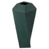 12" H Decorative Ceramic Square Twisted Centerpiece Table Vase Green, Large view 3