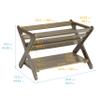 ECR4Kids Book Caddy with Shelf, Bookshelf with Storage, Grey Wash view 3