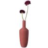 10" H Decorative Ceramic Urn Vase, Modern Style Centerpiece Table Vase, Red view 2