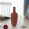 10" H Decorative Ceramic Urn Vase, Modern Style Centerpiece Table Vase, Red view 4