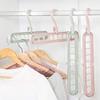 AnThien Multi-function 360 Rotating Space Saving Hanger, 9-hole, Folding, Modern Design, Easy to Use, Gray, Polypropylene (PP), Glossy Finish, Organize Clothes, Wrinkle-free, Horizontal/Vertical Use view 3