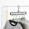 AnThien Multi-function 360 Rotating Space Saving Hanger, 9-hole, Folding, Modern Design, Easy to Use, Gray, Polypropylene (PP), Glossy Finish, Organize Clothes, Wrinkle-free, Horizontal/Vertical Use view 4