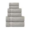 Bath Towels Set-100% Cotton-2 Bath Towels, 2 Hand Towels & 2 Washcloths-Large, Quick Dry, Absorbent, Plush, Soft-Home, Spa, Hotel, Shower Towels - 6 Piece Luxury Bathroom Towels - Silver / Light Grey view 1