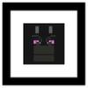 Trends International Gallery Pops Minecraft: Iconic Pixels - Mobs - Ender Dragon Wall Art Wall Poster, 12" x 12", Black Framed Version view 1