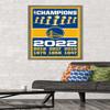 Trends International NBA Golden State Warriors - Champions 22 Wall Poster, 22.375" x 34", Barnwood Framed Version view 2