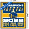 Trends International NBA Golden State Warriors - Champions 22 Wall Poster, 22.375" x 34", Barnwood Framed Version view 3