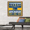 Trends International NBA Golden State Warriors - Champions 22 Wall Poster, 22.375" x 34", Mahogany Framed Version view 2