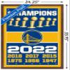 Trends International NBA Golden State Warriors - Champions 22 Wall Poster, 22.375" x 34", Mahogany Framed Version view 3