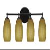 Toltec Lighting Capri 4 Light Vanity in Brushed Nickel (5914-MB-625) view 2