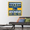 Trends International NBA Golden State Warriors - Champions 22 Wall Poster, 22.375" x 34", Premium Print and White Hanger Bundle view 2