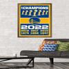 Trends International NBA Golden State Warriors - Champions 22 Wall Poster, 22.375" x 34", Bronze Framed Version view 2