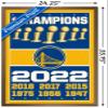 Trends International NBA Golden State Warriors - Champions 22 Wall Poster, 22.375" x 34", Bronze Framed Version view 3