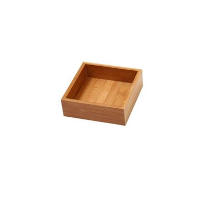 YBM Home Bamboo Drawer Organizer Storage Box for Kitchen Drawer, Junk Drawer, Office, Bedroom, Children Room, Craft, Sewing, and Bathroom, 6 Pack 6x6x2 inch