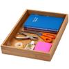 YBM Home Bamboo Drawer Organizer Storage Box for Kitchen Drawer, Junk Drawer, Office, Bedroom, Children Room, Craft, Sewing, and Bathroom, 6 Pack 10x14x2 inch view 2