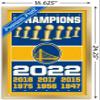 Trends International NBA Golden State Warriors - Champions 22 Wall Poster, 14.725" x 22.375", Gold Framed Version view 3