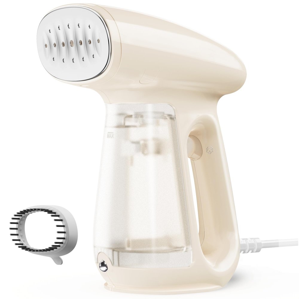 Bear Steamer for Clothes, Handheld Clothes Steamer,1300W Strong Power Garment Steamer with 230ml Tank,Fast Heat-up, Auto-Off, Steam Iron Fabric Wrinkle Remover with Brush for Home and Travel