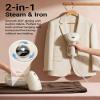 Bear Steamer for Clothes, Handheld Clothes Steamer,1300W Strong Power Garment Steamer with 230ml Tank,Fast Heat-up, Auto-Off, Steam Iron Fabric Wrinkle Remover with Brush for Home and Travel view 4