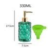 moisture Soap Dispenser Set Transparent Soap Dispenser Shampoo Water Bottle Kitchen and Bathroom Liquid Container Dispenser Very Suitable for Household Use (11 Ounces) Home Soap Dispenser (Color : E) view 2