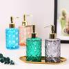 moisture Soap Dispenser Set Transparent Soap Dispenser Shampoo Water Bottle Kitchen and Bathroom Liquid Container Dispenser Very Suitable for Household Use (11 Ounces) Home Soap Dispenser (Color : E) view 4