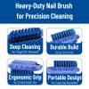 SPARTA Nail Scrub Brush Commercial-Grade, Heavy-Duty Hand and Fingernail Brush with Stiff Bristles for Gardeners, Mechanics, And Foodservice Personnel, Plastic, 5 Inches, Blue view 4