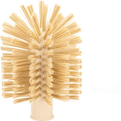 SPARTA Industrial Tank Brush Head Pipe Brush Head, Drain Brush with 3/4" Thread Hole (Handle Not Included) for Commercial Use, Plastic, 4 x 7.1 Inches, Tan - (Pack of 1)