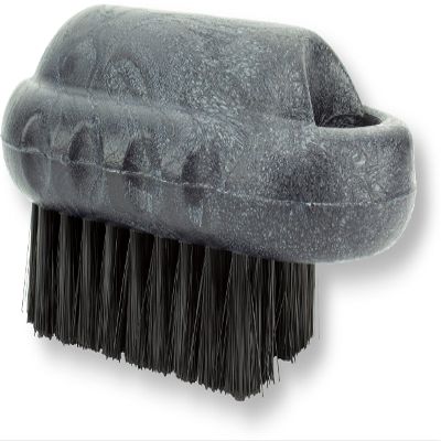 SPARTA 5 Inch Hand and Nail Brush with Stiff Center Bristles, Soft Outer Bristles, Larger Polypropylene Body, Color Coded Scrub Brush for Commercial Foodservice Use, Black