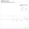 Kingston Brass SCC3110 Edenscape 60"-72" Stainless Steel Adjustable Tension Shower Curtain Rod with Rings, Matte Black view 2