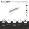 Kingston Brass SCC3110 Edenscape 60"-72" Stainless Steel Adjustable Tension Shower Curtain Rod with Rings, Matte Black view 3