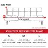 Sofa Bed Cover Skirted Elastic Folding Sofa Cover Armless Couch Slipcover Furniture Settee Protection Futon Cover (Color : A-11, Size : M 150-170CM) view 2