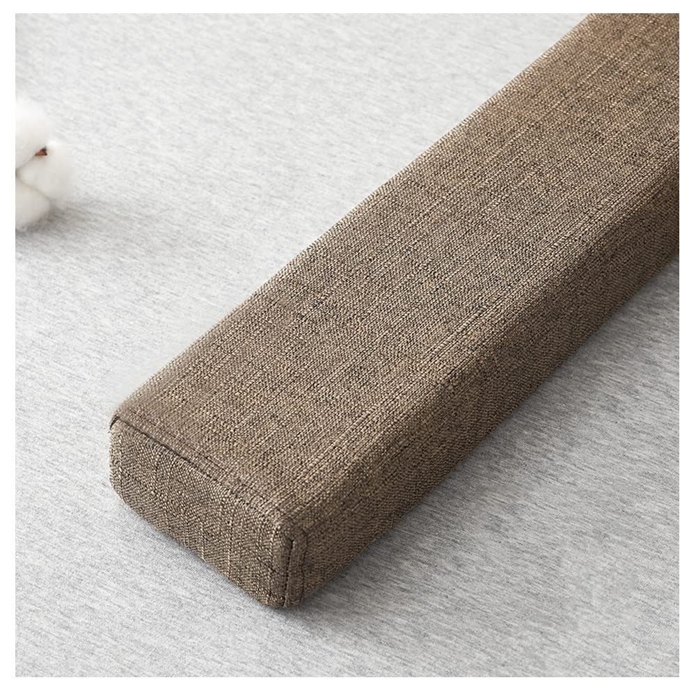 Long Bed Gap Filler Bed Gap Filler Bolster Support Headboard Pillows,Square Headboard Pillow Gap Filler Headboards Cushion Bed Headboard Gap Filler Pad (Color : Brown, Size : 10X10X180cm)