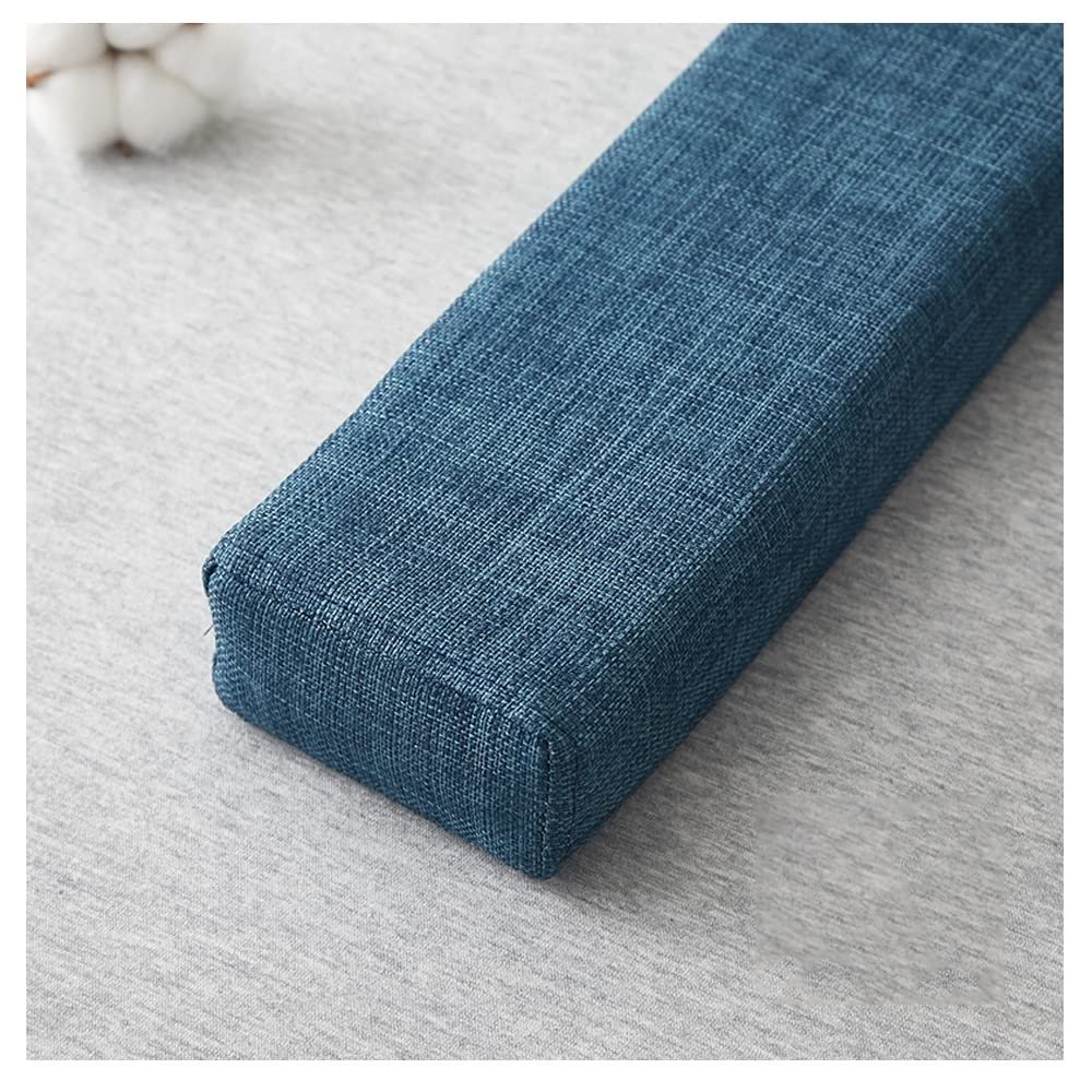 Bed Gap Filler Mattress Gap Filler Bolster Pillow for Bed/headboard Pillow/Gap Filler Between Your Headboard and Mattress Soft Gap Headboard Cushion (Color : Dark Blue, Size : 10X15X120cm)