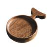 1pc Fish-Shaped Wooden Sauce Dish Household Saucer for Condiments Snacks and Seasonings Lightweight Portable and Japanese Style Wooden Plate for Kitchen and Parties view 1