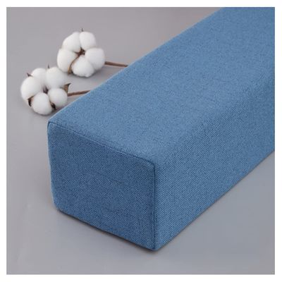Sofa Armrest Pillow Filled Bed Sofa Gap Seam Washable Bedside Cushion Cushion Support Headboard Pillow Bed Seam Filler Soft Gap Headboard (Color : Blue, Size : 10X15X180cm)